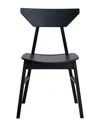 Acme Furniture Set Of 4 Briar Side Chair In Black