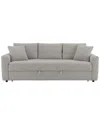 Acme Connie Sofa W/sleeper & 2 Pillows, Gray Boucl