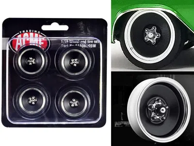 Acme Custom Smoothie Wheel And Tire Set Of 4 Pieces For 1/18 Scale Models By  In Purple