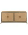 Acme Dodie Console Cabinet, Oak Sunburst Pattern &