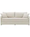 Acme Elisea Sofa W/sleeper & 2 Pillows, Beige Chen