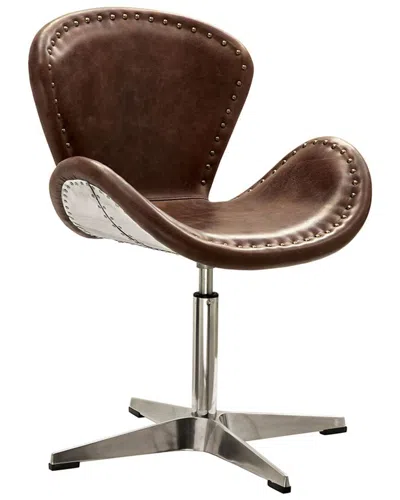 Acme Furniture Accent Chair W/swivel (1pc) In Brown