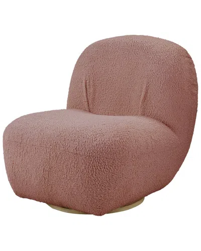 Acme Furniture Accent Chair W/swivel In Pink