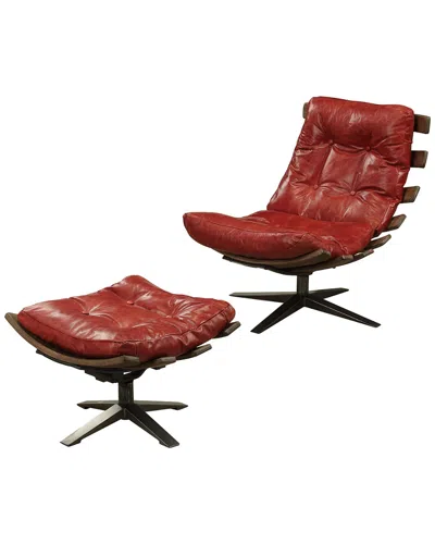 Acme Furniture Acme Gandy 2pc Chair & Ottoman
