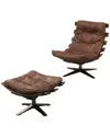 Acme Furniture Acme Gandy 2pc Chair & Ottoman
