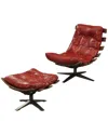 Acme Furniture Acme Gandy 2pc Chair & Ottoman