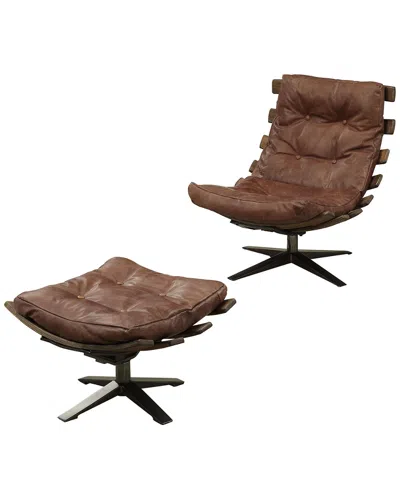Acme Furniture Acme Gandy 2pc Chair & Ottoman