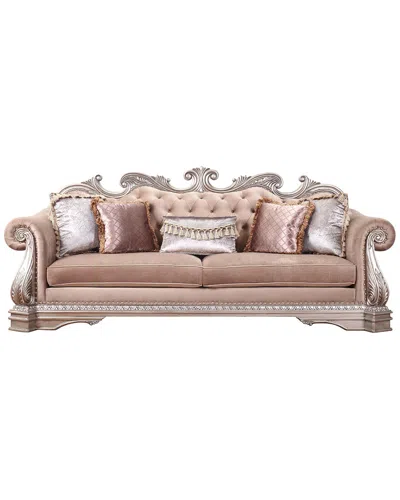 Acme Furniture Acme Northville Sofa In Pink