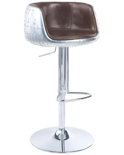 Acme Furniture Adjustable Stool W/swivel (1pc) In Brown