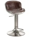 Acme Furniture Adjustable Stool W/swivel (1pc) In Brown