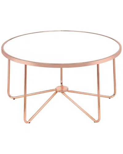 Acme Furniture Alivia Coffee Table In Pink