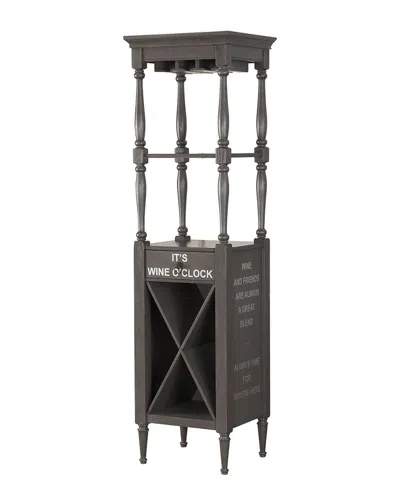 Acme Furniture Anthony Wine Cabinet In Gray