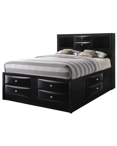 Acme Furniture Bk Full Headboard & Footboard In Black