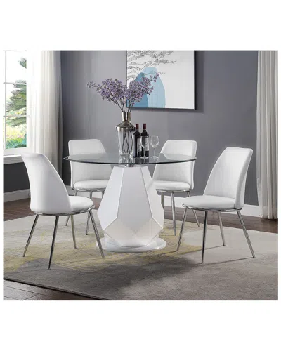 Acme Furniture Chara Dining Table In White