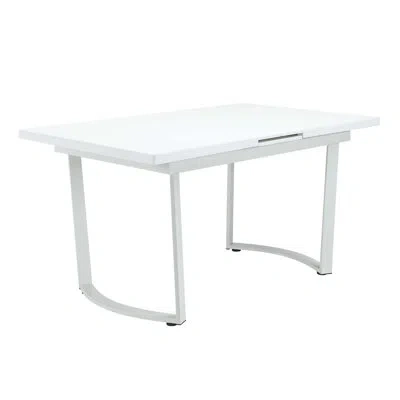 Acme Furniture Charlie Dining Table, High Gloss White Finish