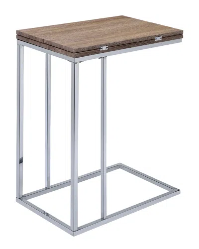 Acme Furniture Danson Side Table In Gray