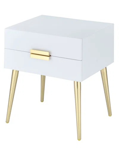 Acme Furniture Denvor End Table In White