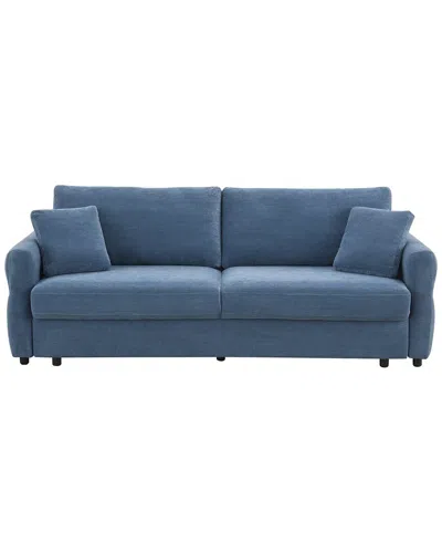 Acme Furniture Haran Sofa With Sleeper In Blue