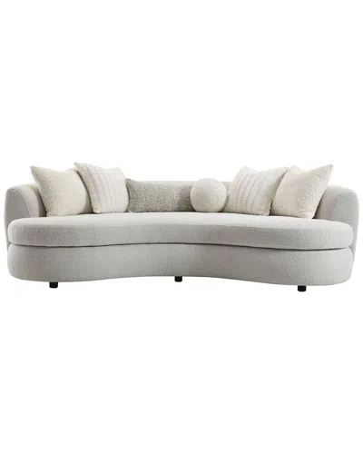 Acme Furniture Iniko Sofa With 6 Pillows In White
