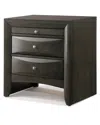 Acme Furniture Ireland Storage Nightstand In Grey
