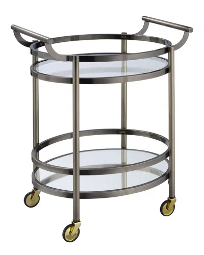 Acme Furniture Lakelyn Serving Cart In Metallic