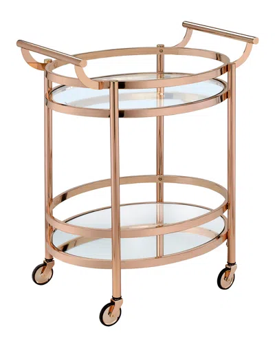 Acme Furniture Lakelyn Serving Cart In Brown