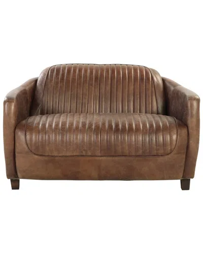 Acme Furniture Loveseat In Brown