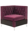 Acme Furniture Modular - Wedge In Burgundy