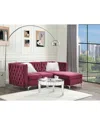 Acme Furniture Modular In Burgundy