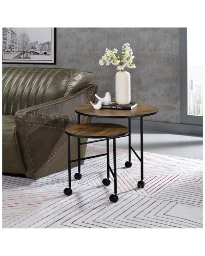 Acme Furniture Oblis 2pc Set Nesting Tables