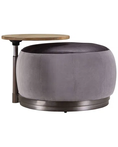 Acme Furniture Ottoman In Gray