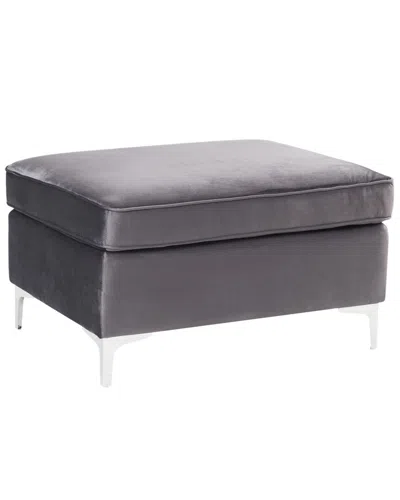 Acme Furniture Ottoman In Gray