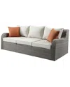 Acme Furniture Patio Sectional & 2 Ottomans (2 Pillows)