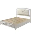 Acme Ramondi Queen Bed W/storage & Led In White