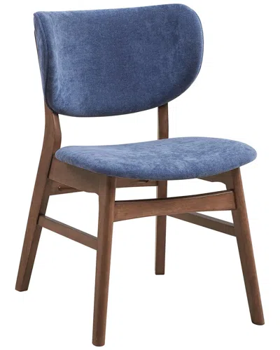 Acme Furniture Set Of 2 Bevis Side Chairs In Blue