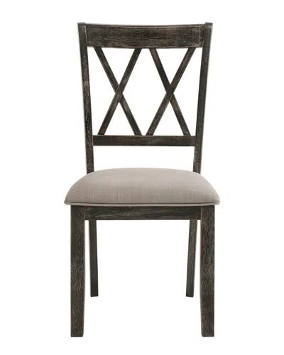 Acme Furniture Claudia Ii Side Chairs, Set Of 2 In Gray