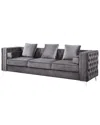 Acme Furniture Sofa With 2 Pillows In Gray