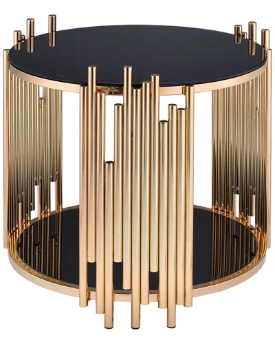 Acme Furniture Tanquin End Table In Gold