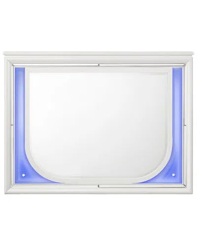 Acme Furniture Tarian Mirror With Led Lights In White