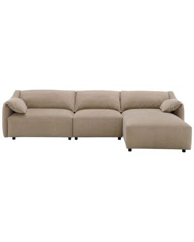 Acme Furniture Veata Sectional Sofa In Brown