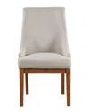 Acme Gilsea Side Chair (set-2), Fabric, Brown Synt