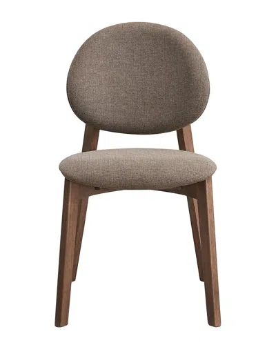 Acme Hadasa Side Chair (set-2), Light Brown Linen
