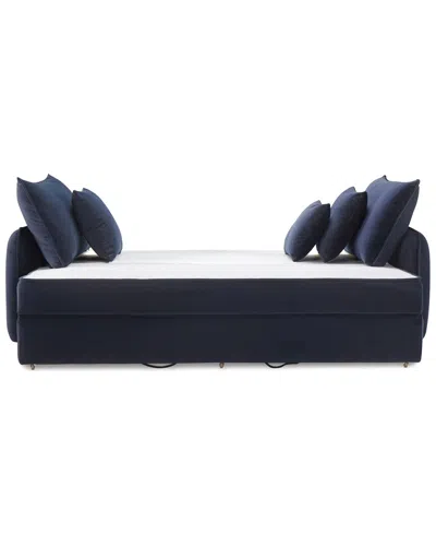 Acme Irina Sofa W/sleeper & 3 Pillows, Blue Velvet
