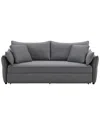 Acme Furniture Irina Sofa With Sleeper, Storage & 4 Pillows In Gray