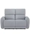 Acme Jeromie Power Motion Loveseat W/usb Port In Gray