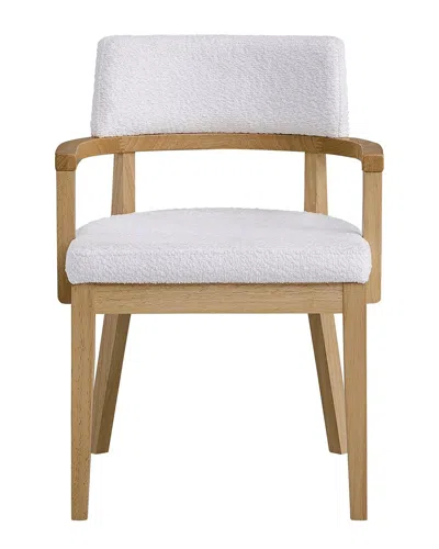 Acme Kasem Arm Chair(set-2), Gorge Fabric & Oak