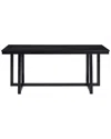 Acme Kini Dining Table In Black
