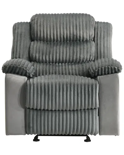 Acme Lesley Motion Glider Recliner, Gray Corduroy