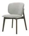 Acme Mallin Side Chair (set-2), Gray Chenille & Wa