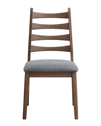 Acme Mayah Side Chair (set-2), Dark Gray Linen & W